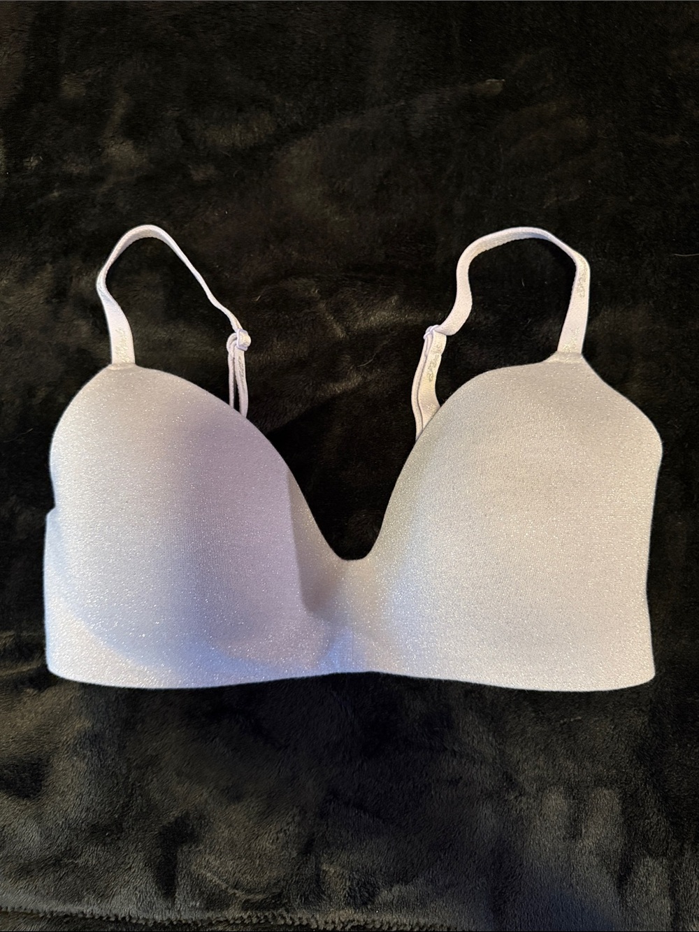 PINK Victoria's Secret Pale Lavender Seamless Molded Bra